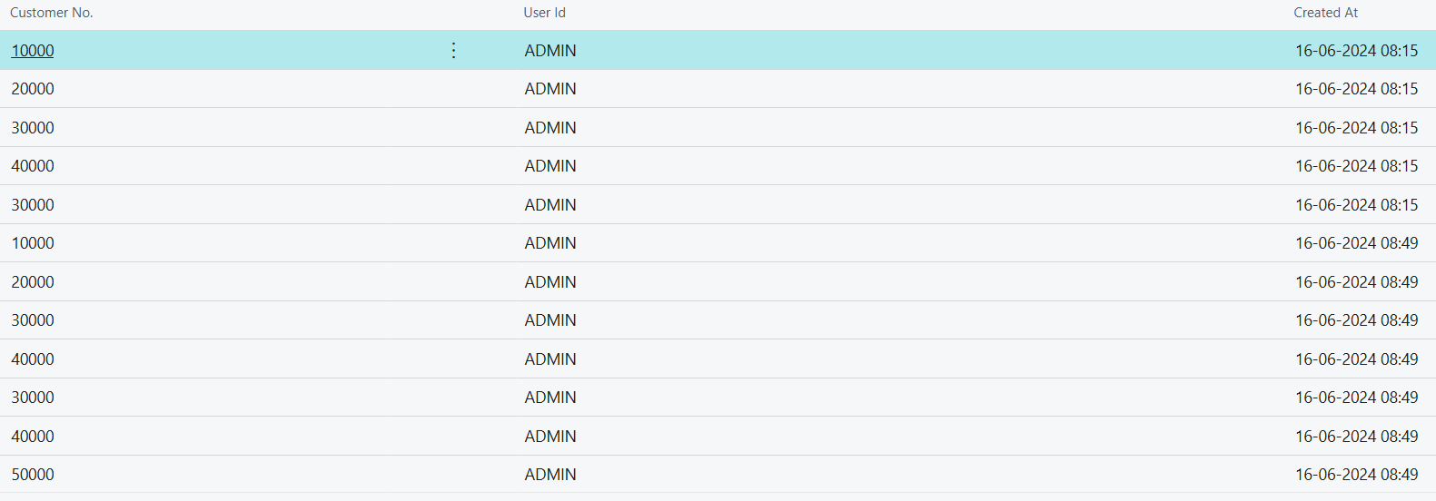Customer View Log